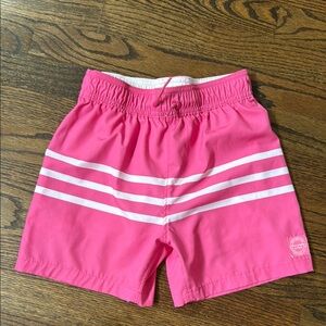 Abercrombie Kids Pink and White Swim Trunks